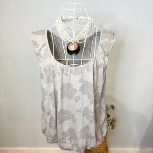 The perfect vintage y2k gray beachy bubble babydoll top